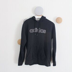 Adidas Men's Logo Hoodie in Black & White Size US Medium